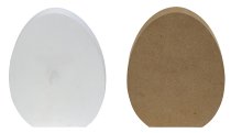 Wooden egg for standing with rabbit