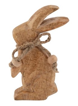 Wooden eastern rabbit h=10cm w=6,5cm