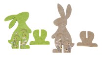 Felt Rabbit with flower decoration