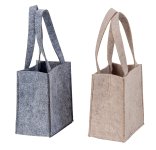 Filztasche mit Hasen Aufdruck h=15cm