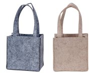Filztasche mit Hasen Aufdruck h=15cm