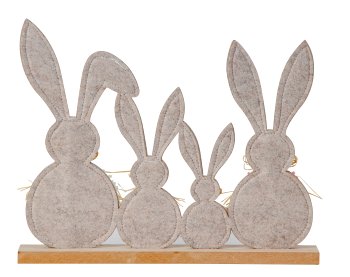 Felt easter rabbitdecoration for