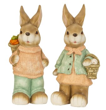 Rabbit with knitted sweater h=56+57cm