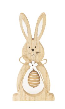 wooden easter rabbit for standing