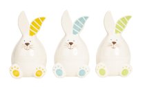 Osterhase sitzend h=17,5cm sort. B-WARE!