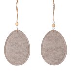 Filz-Ei (h=11,5cm) mit Hasendesign zum