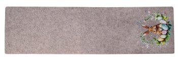 Felt table placemate with rabbit print