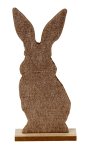 Felt rabbit with fullcover print h=24cm