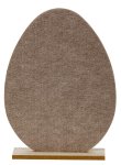 Felt egg with rabbit print h=31cm w=23cm