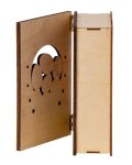Wooden Easter book decoration h=18cm