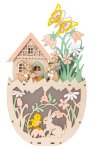 Wooden Easter egg decoration h=35cm