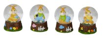 Schneekugel mit Osterhasen h=6cm