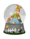 Schneekugel mit Osterhase h=13cm