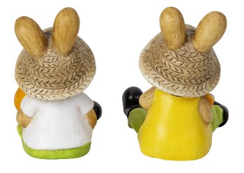 Osterhasen mit Blume & Ei in der