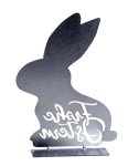 Stainless steel metal rabbit h=27,5cm