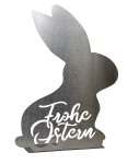Hase Edelstahl h=40,5cm b=30cm "Frohe