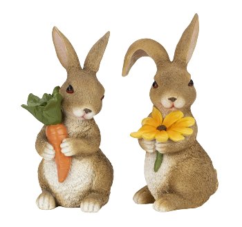 Eastern rabbit brown with flower &