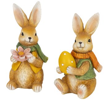 Eastern rabbit with flower &