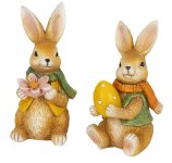 Osterhasen mit Blume & Ei in