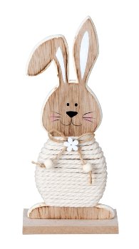 Wooden easter rabbit brown for standing