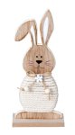 Wooden easter rabbit brown for standing