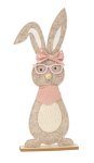 Felt easter rabbit with glasses & scarf