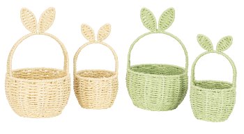 Willow-Basket round in lightbrown &