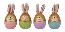 Easter rabbit eggs with fabric ears