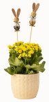 Easter rabbit flower sticks h=31cm w=3cm