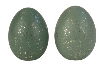 Ceramic decoration egg in green with