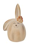 Osterhasen-Ei in beige/brown h=14cm