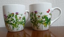 B-Quality mug "herb design" h=8,4cm