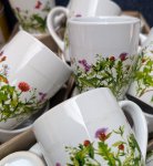 B-Quality mug "herb design" h=8,4cm
