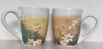 B-quality mug "flower design" h=8,4cm