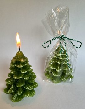 tree candle h=6cm single packe in opp